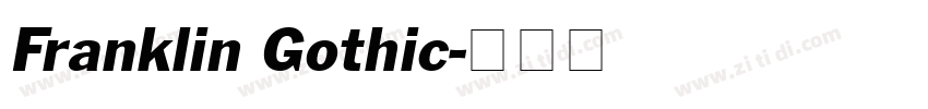 Franklin Gothic字体转换
